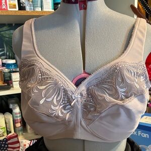Glamorise Embroidered Lace Bra - Pink